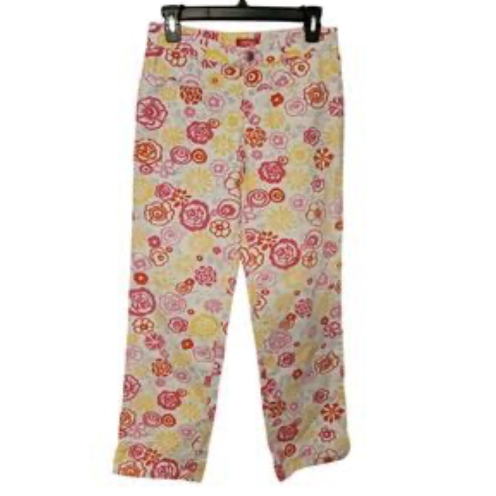 Esprit Floral Vintage Patterned Pants 3/4 like new